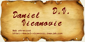 Daniel Vicanović vizit kartica